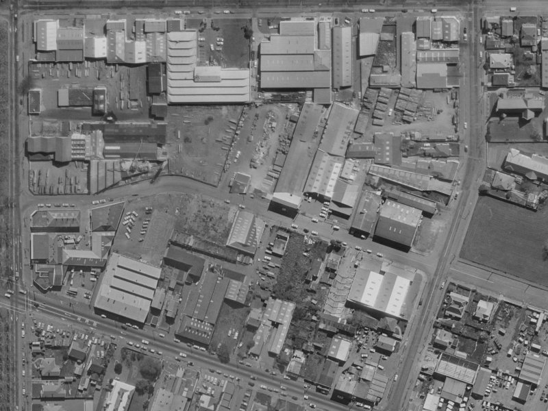 36 Leeds Street from the air, 1970-1974