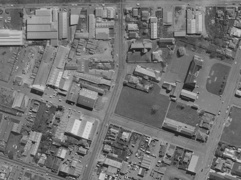 23-43 Phillips Street from the air, 1970-1974