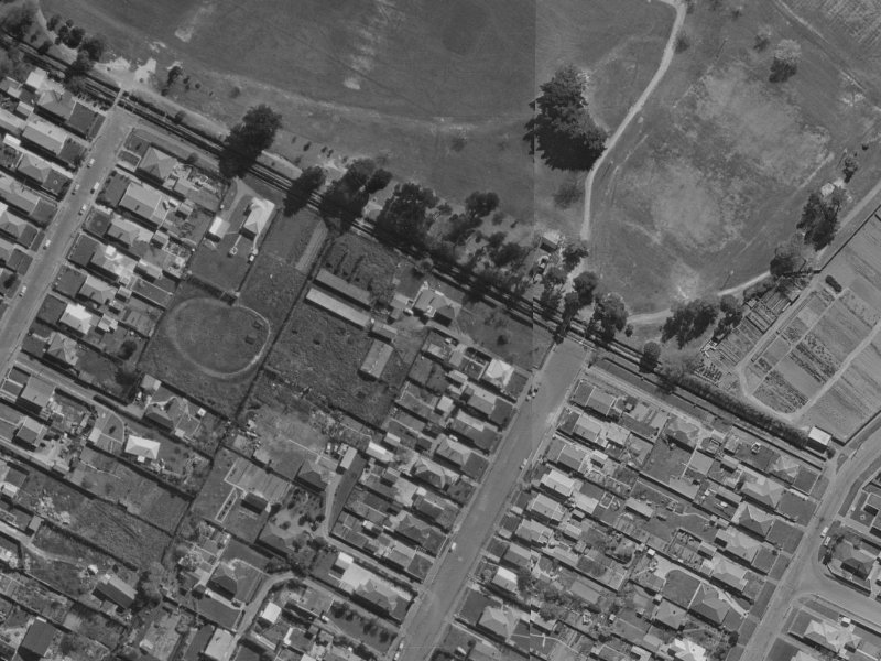 2/9 Bonar Place from the air, 1970-1974