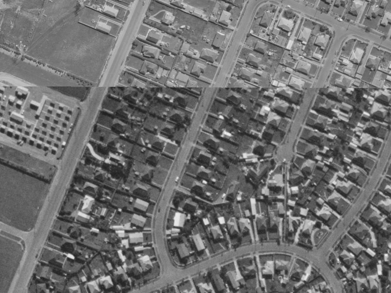 14 Amuri Street from the air, 1970-1974