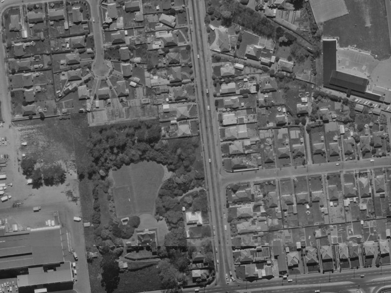 72 Hansons Lane from the air, 1970-1974