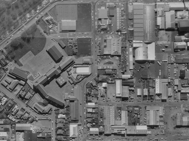50 Stewart Street from the air, 1970-1974
