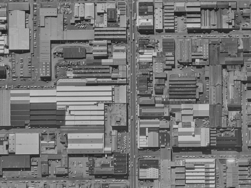 559 Colombo Street from the air, 1970-1974