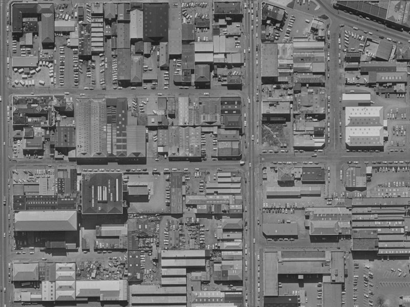 39-41 Allen Street from the air, 1970-1974