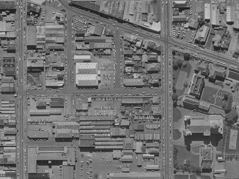 16 Williams Street from the air, 1970-1974