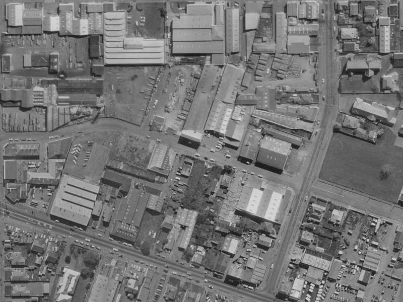 38 Leeds Street from the air, 1970-1974