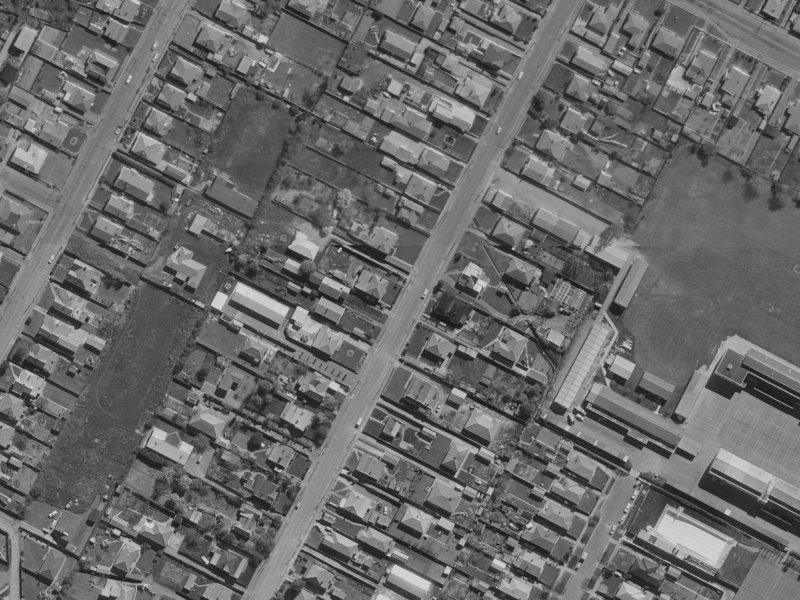 83-85 Bordesley Street from the air, 1970-1974