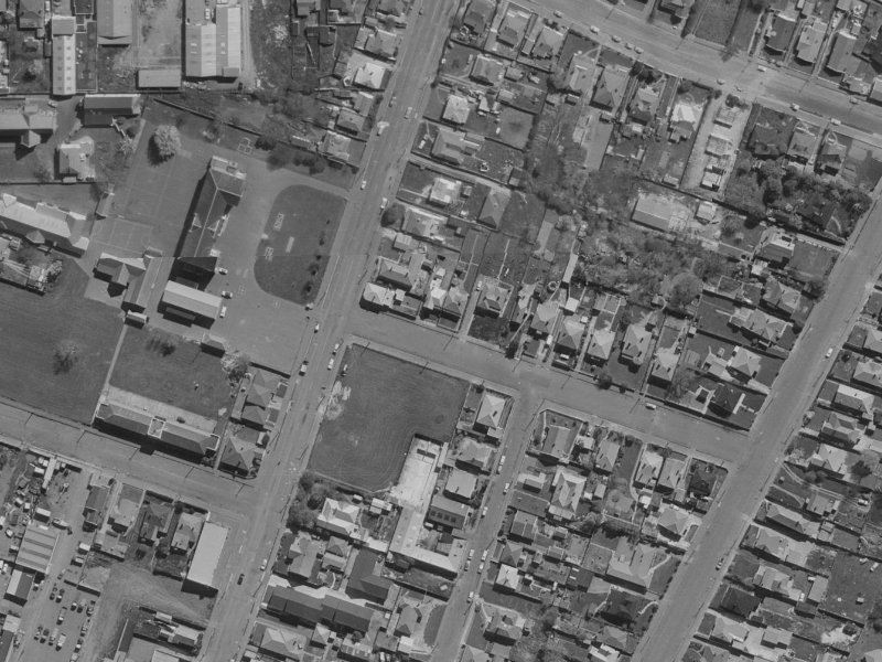 12 Cross Street from the air, 1970-1974