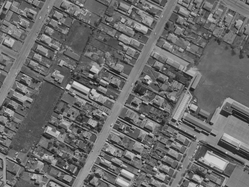 83 Bordesley Street from the air, 1970-1974