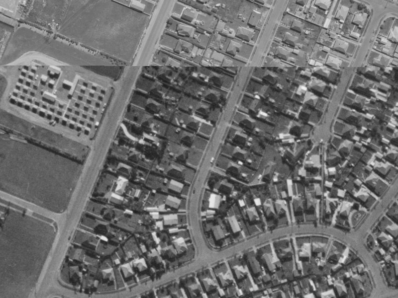 13 Amuri Street from the air, 1970-1974