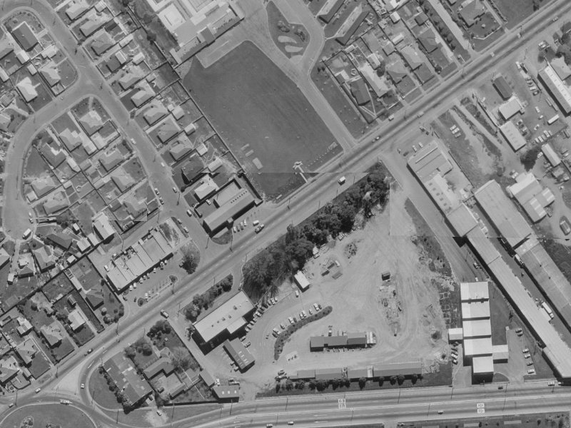 129-149 Main S Road from the air, 1970-1974