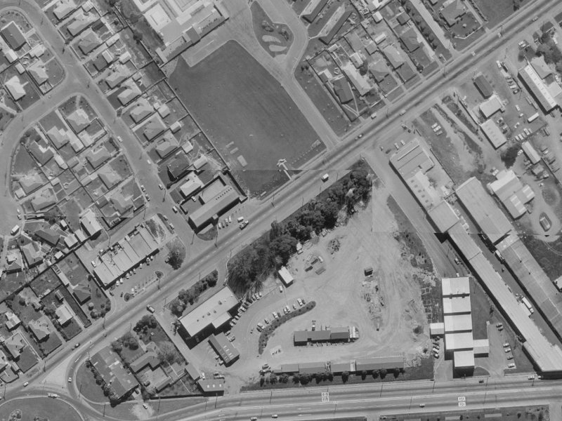 129-149 Main South Road from the air, 1970-1974