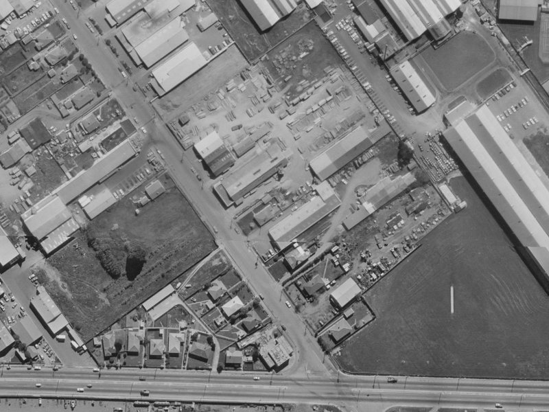 25 Watts Road from the air, 1970-1974