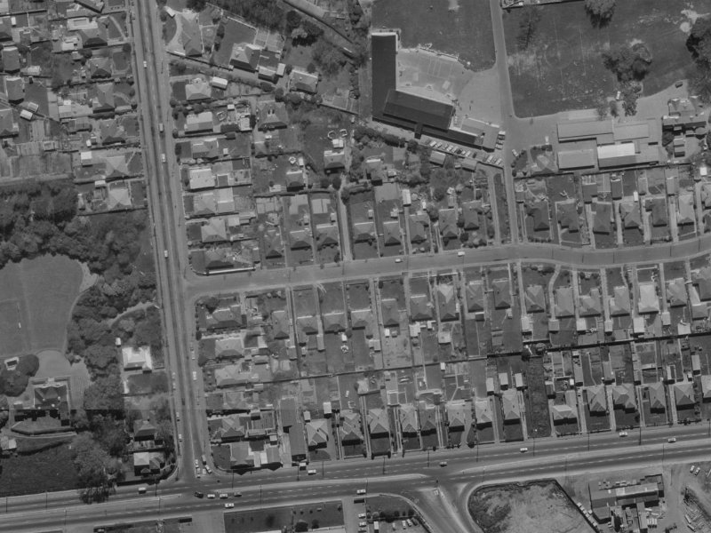 17 Arthur Street from the air, 1970-1974