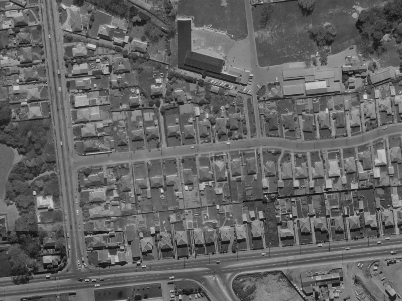 21 Arthur Street from the air, 1970-1974