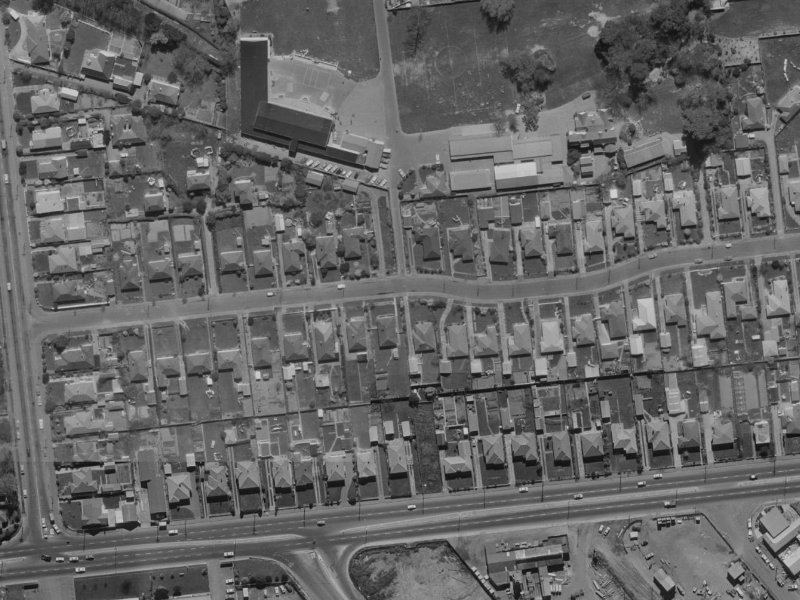 24 Arthur Street from the air, 1970-1974