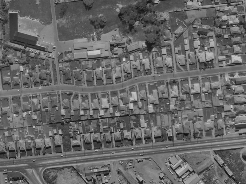 36 Arthur Street from the air, 1970-1974