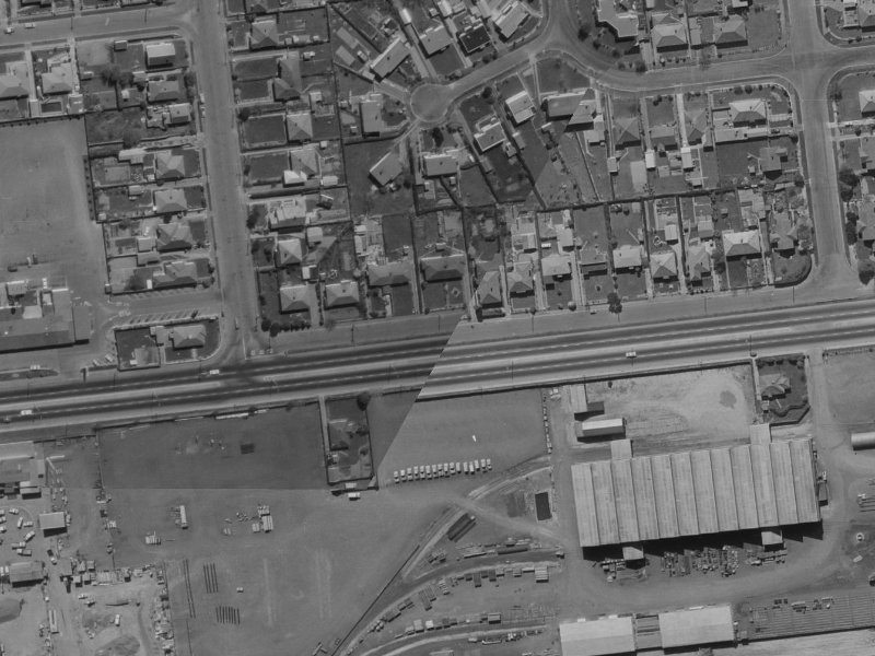 244 Blenheim Road from the air, 1970-1974