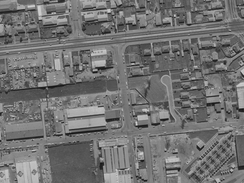 6a Dalgety Street from the air, 1970-1974