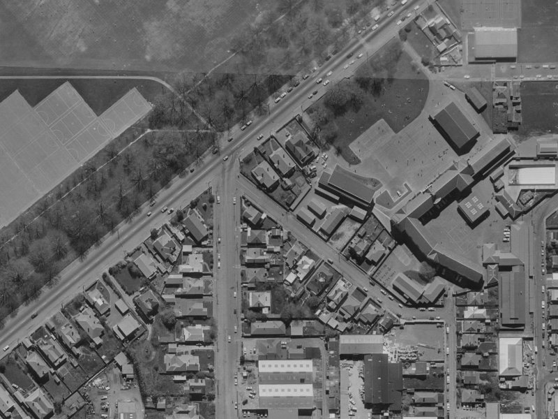 49 Waller Terrace from the air, 1970-1974
