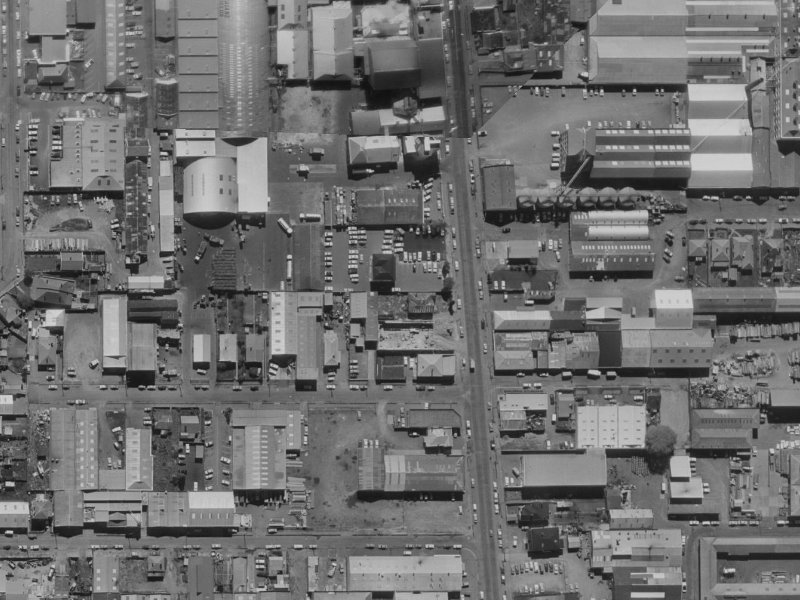 185 Antigua Street from the air, 1970-1974