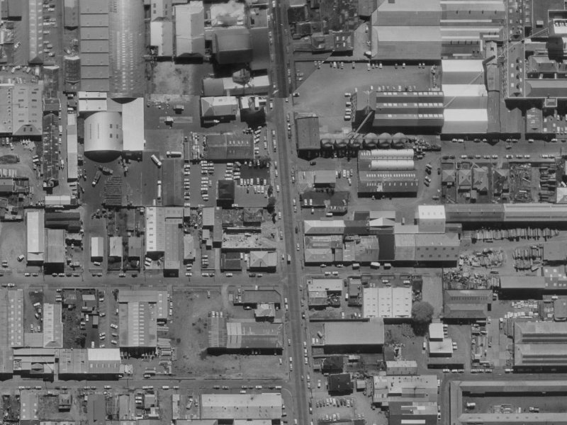 218 Antigua Street from the air, 1970-1974