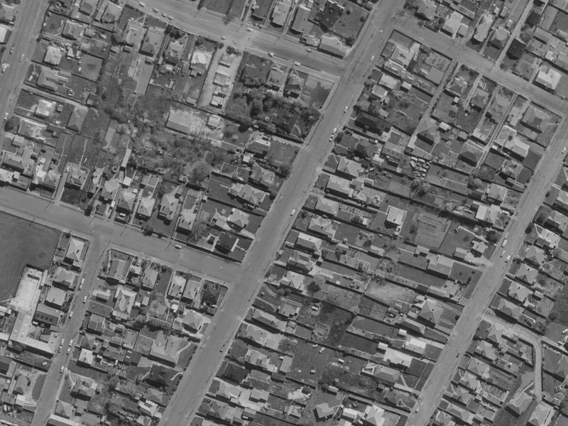 Mathesons Road from the air, 1970-1974