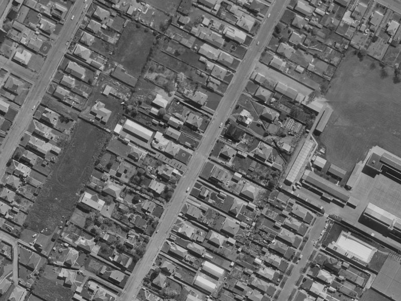 883 Bordesley Street from the air, 1970-1974
