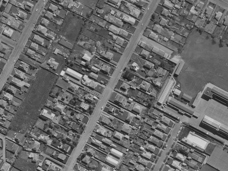 84 Bordesley Street from the air, 1970-1974