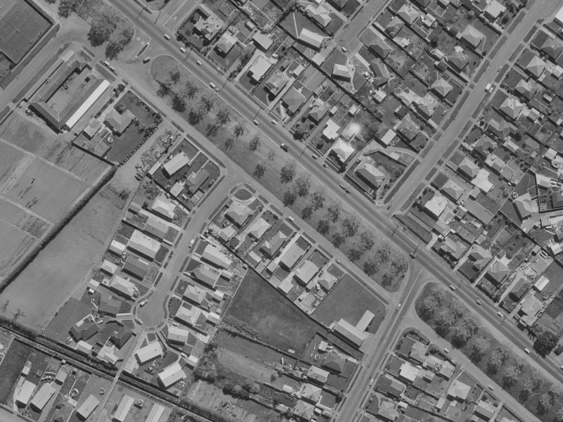 370 Linwood Avenue from the air, 1970-1974