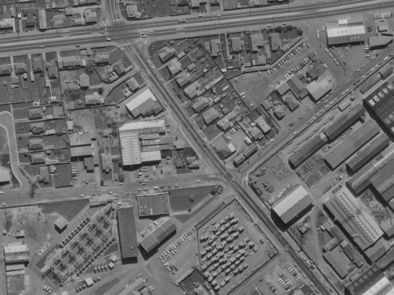 86 Clarence Street from the air, 1970-1974