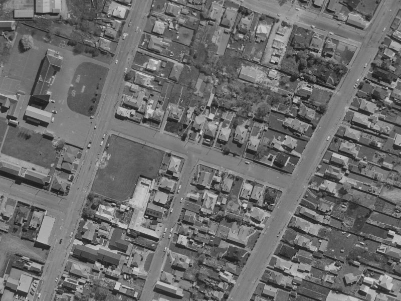 17 Cross Street from the air, 1970-1974