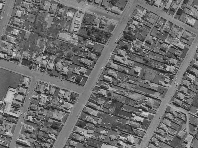 43-55 Mathesons Road from the air, 1970-1974