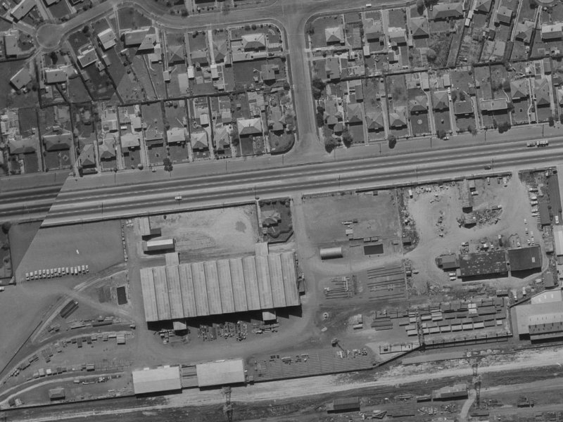 29–31 Acheron Drive from the air, 1970-1974