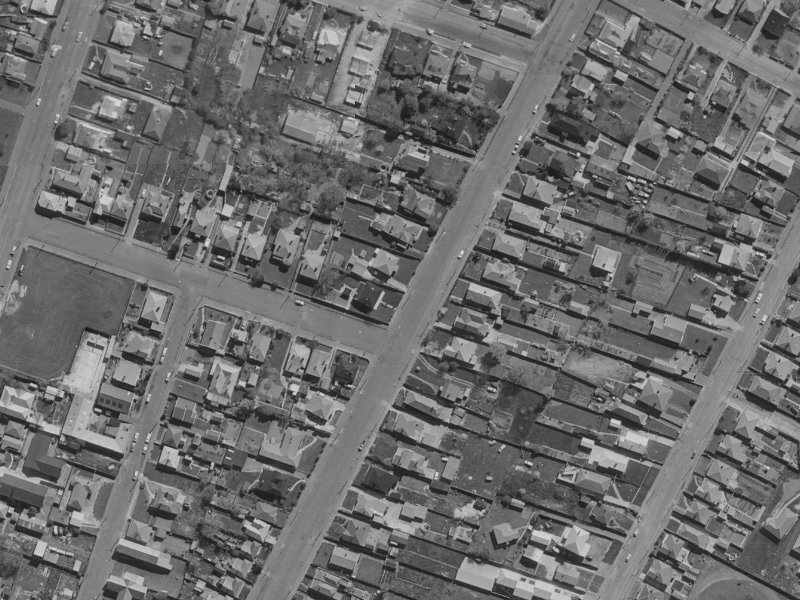 47 Mathesons Road from the air, 1970-1974