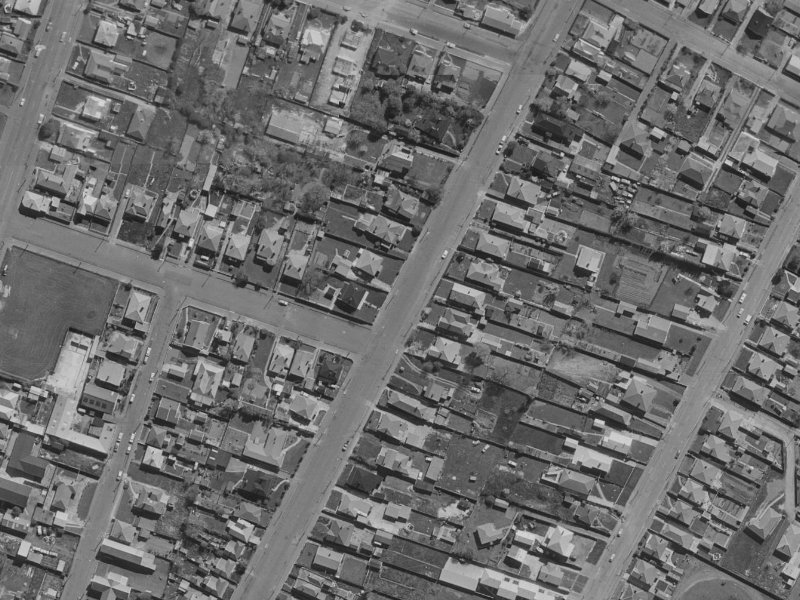 47A Mathesons Road from the air, 1970-1974