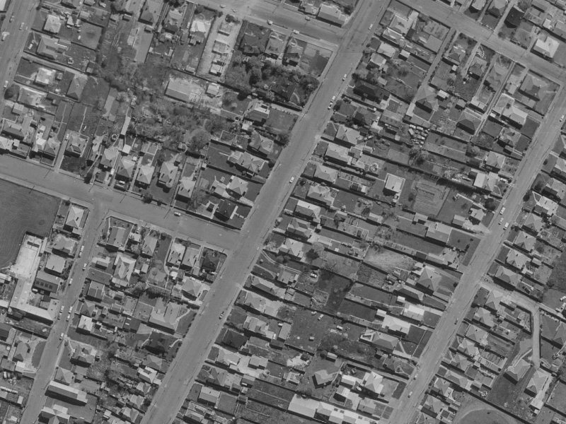 49 Mathesons Road from the air, 1970-1974