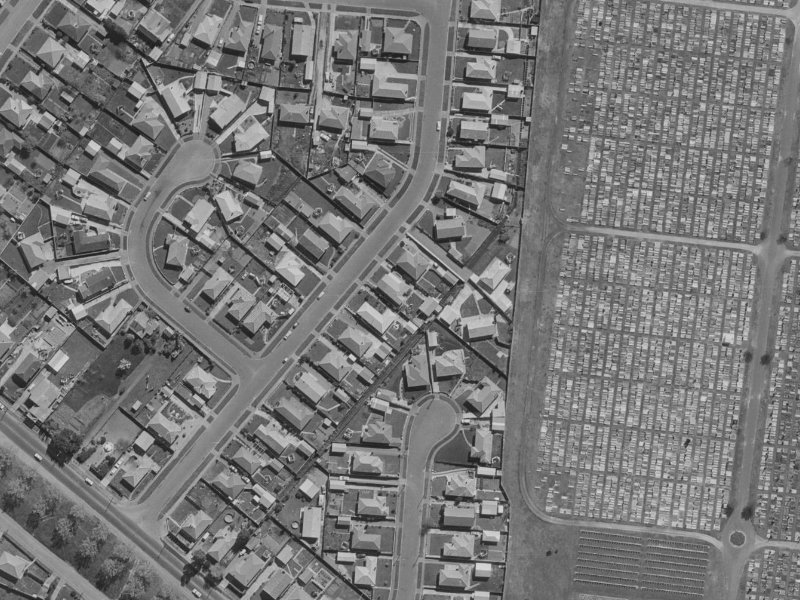 20 Damien Place from the air, 1970-1974