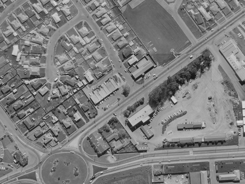 140 Main S Road from the air, 1970-1974
