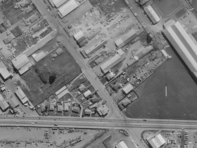 29 Watts Road from the air, 1970-1974