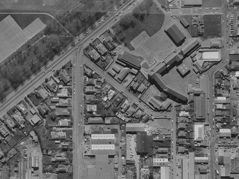 25-51 Waller Terrace from the air, 1970-1974