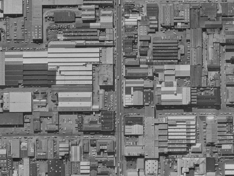 548 Colombo Street from the air, 1970-1974