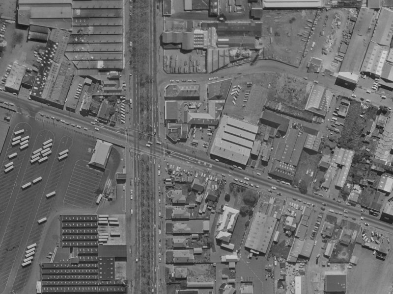 129 Ferry Road from the air, 1970-1974
