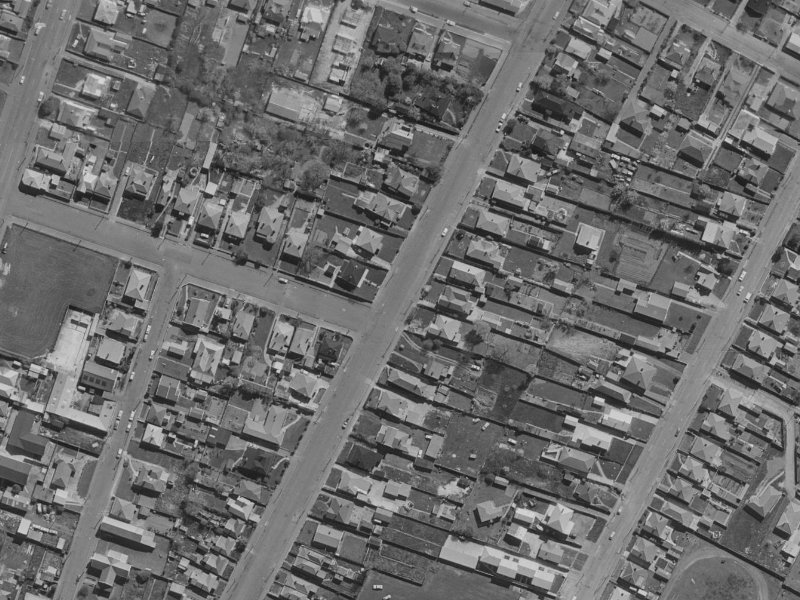 46-48 Mathesons Road from the air, 1970-1974