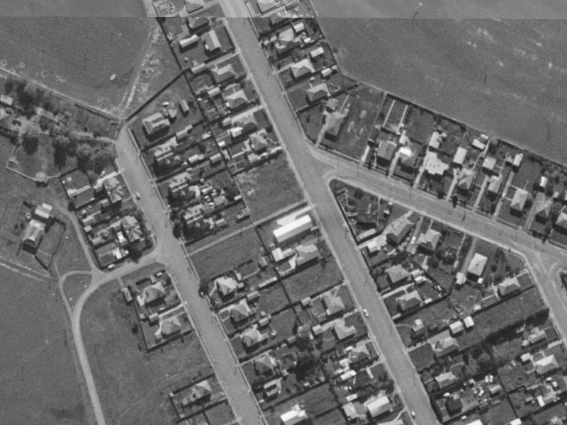 31A Mortlake Street from the air, 1970-1974
