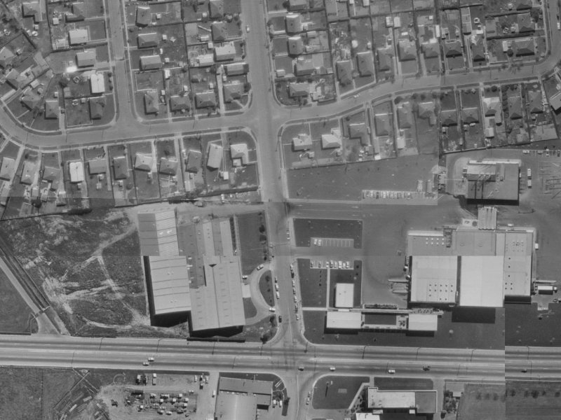 66E Curletts Road from the air, 1970-1974