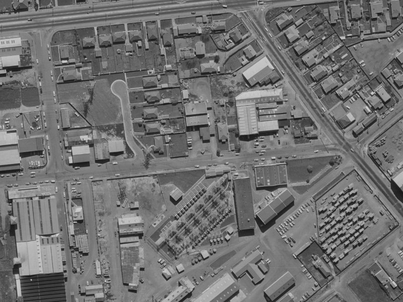 Princess Street from the air, 1970-1974