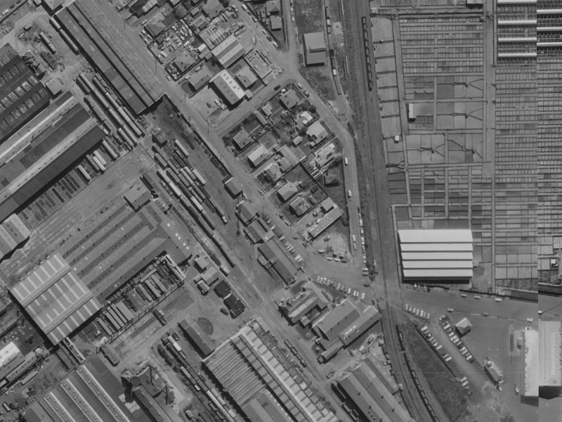 12 Lowe Street from the air, 1970-1974