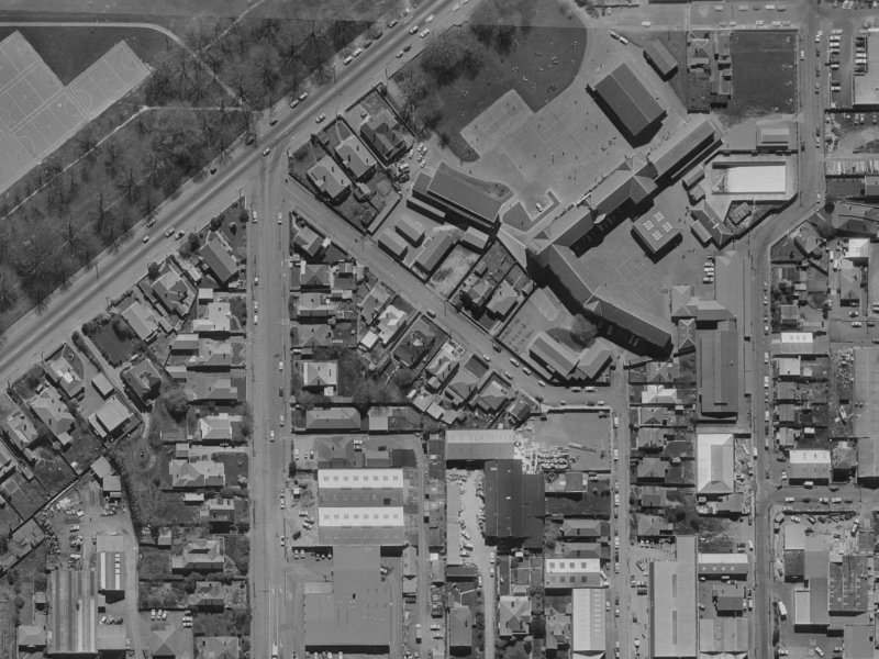 45 Waller Terrace from the air, 1970-1974