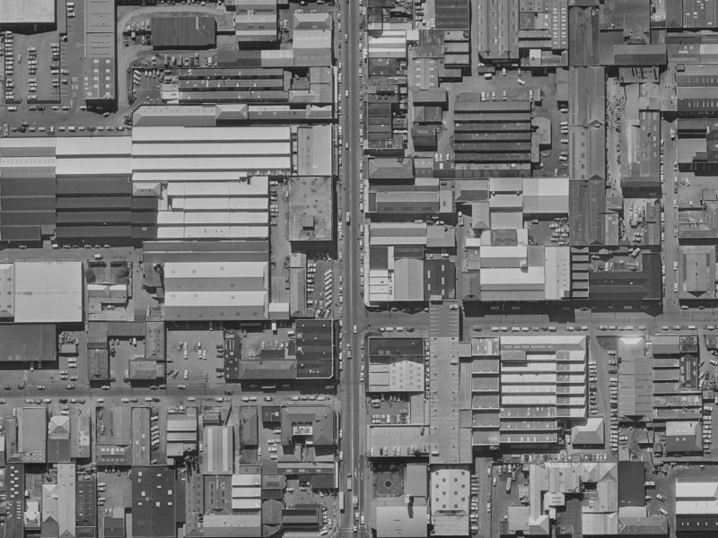 544 Colombo Street from the air, 1970-1974